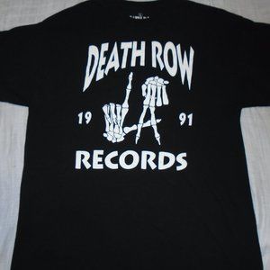 Death Row Records Label LA Hip Hop Rap Shirt SIze Large Adult